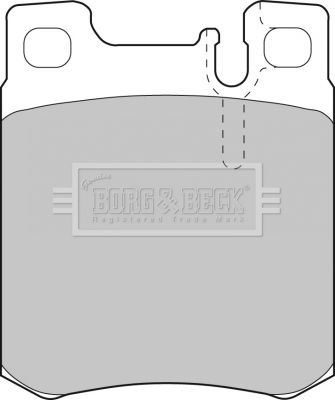 BORG & BECK Комплект тормозных колодок, дисковый тормоз BBP1462